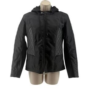 Speed And Strength Women's Textile Leather Motorcycle Jacket Black Small